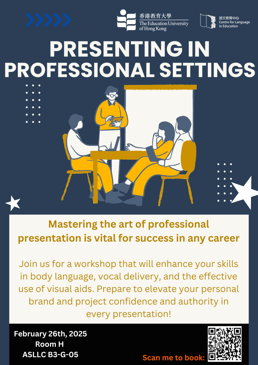 PRESENTING IN PROFESSIONAL SETTINGS