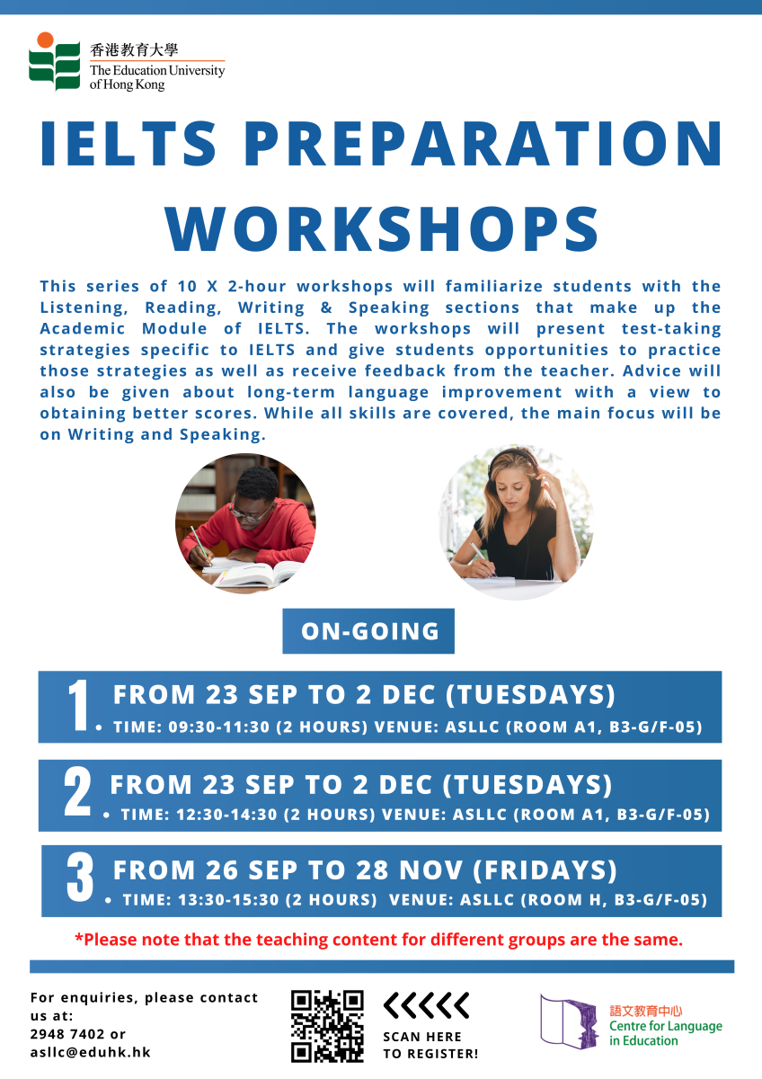 IELTS preparation workshops