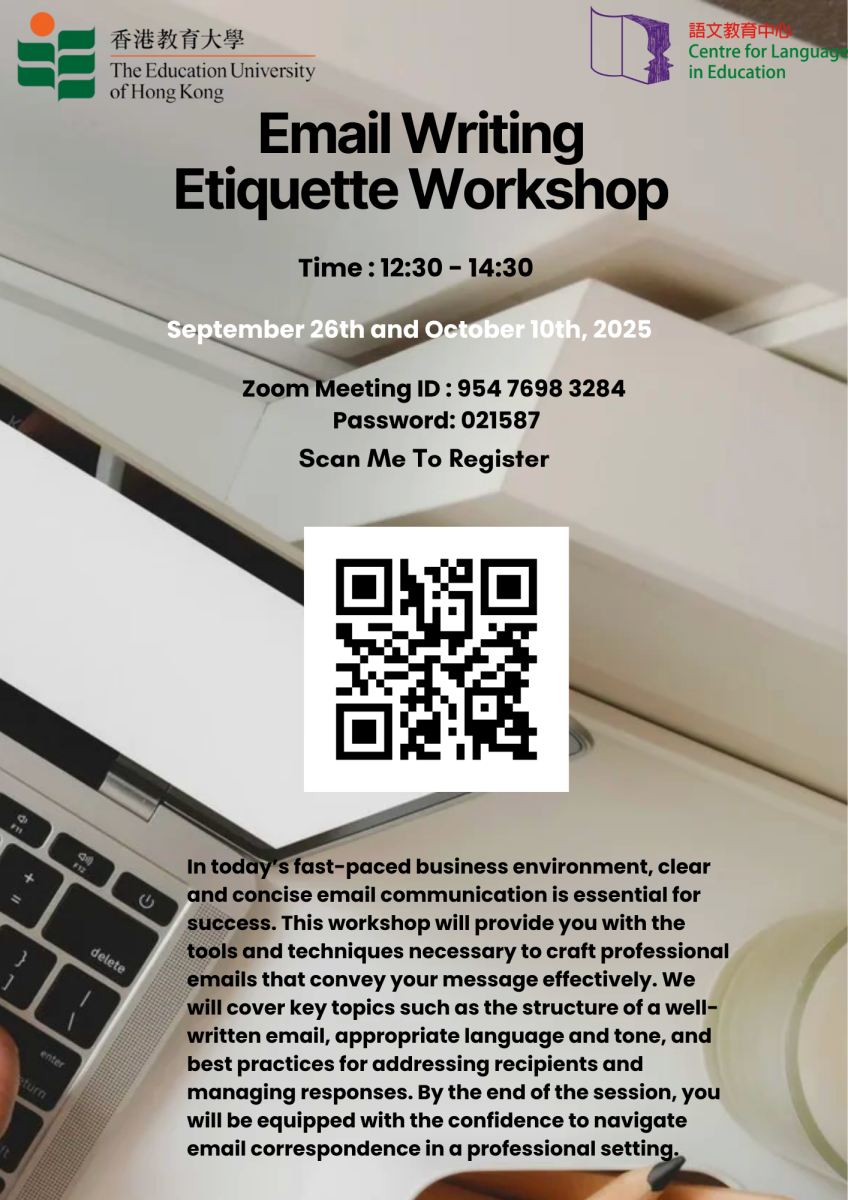 Email Writing Etiquette Workshop 