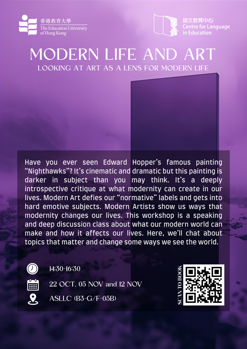 MODERN LIFE AND ART: Looking at Art as a Lens for Modern Life