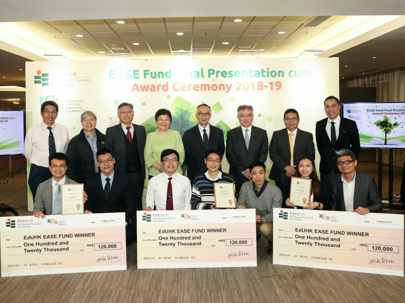 EdUHK holds a final presentation and award ceremony today to determine three winning teams, each of which is awarded HK$120,000 in seed funding to start up their venture.