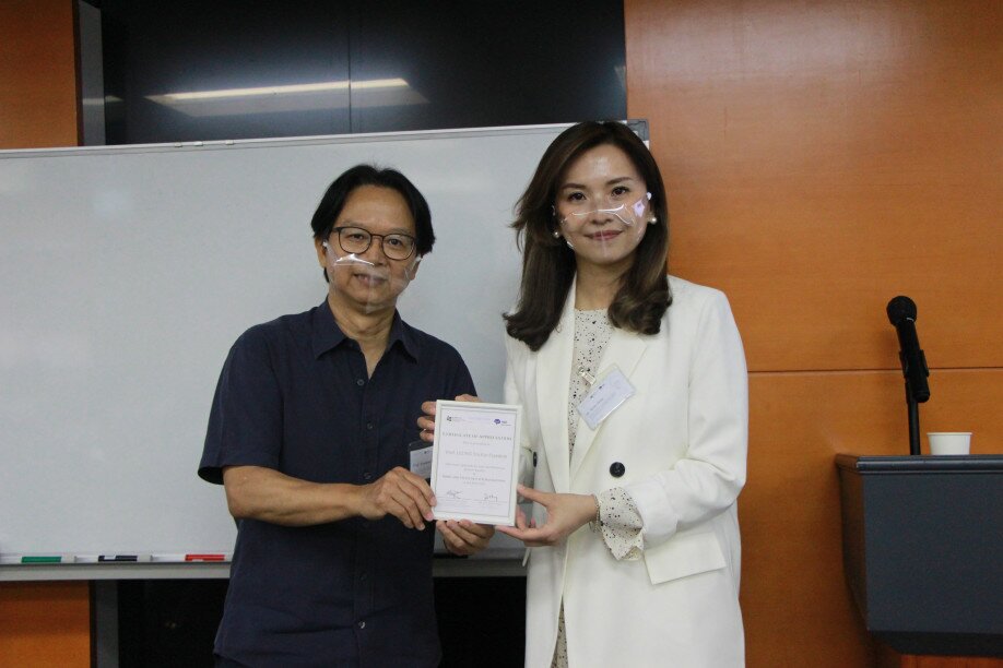 Professor Freedom Leung Yiu-kin, Head of Shaw College at The Chinese University of Hong Kong (left) and Dr Kean Poon Kei-yan, project leader of “Mind and Study Matter” and Associate Head of the Department of Special Education and Counselling