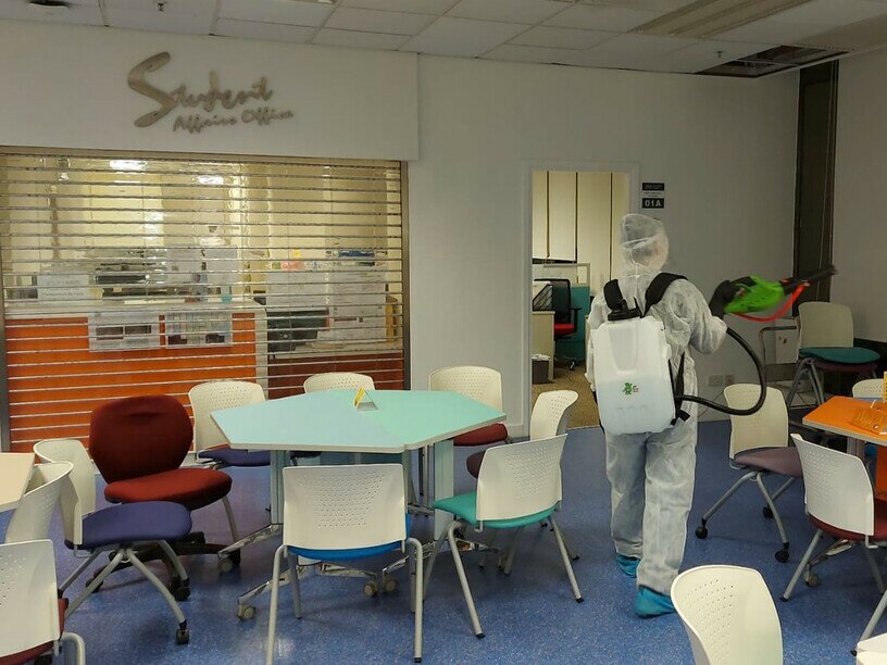 EdUHK Cleaning Staff at the Forefront in Protecting against the Pandemic