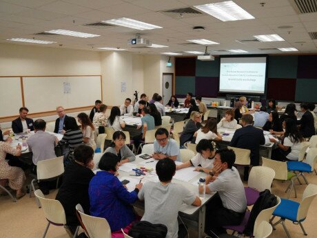 EdUHK scholars, education experts from Hong Kong, mainland China and Finland, as well as school principals from Hong Kong and Macao discussed in the World Café workshop