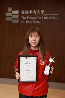 Bachelor of Education (Honours) (Physical Education) student Sze Yan-yee