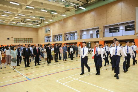 During the ceremony, the national, regional and university flags are raised by a team made up of EdUHK students