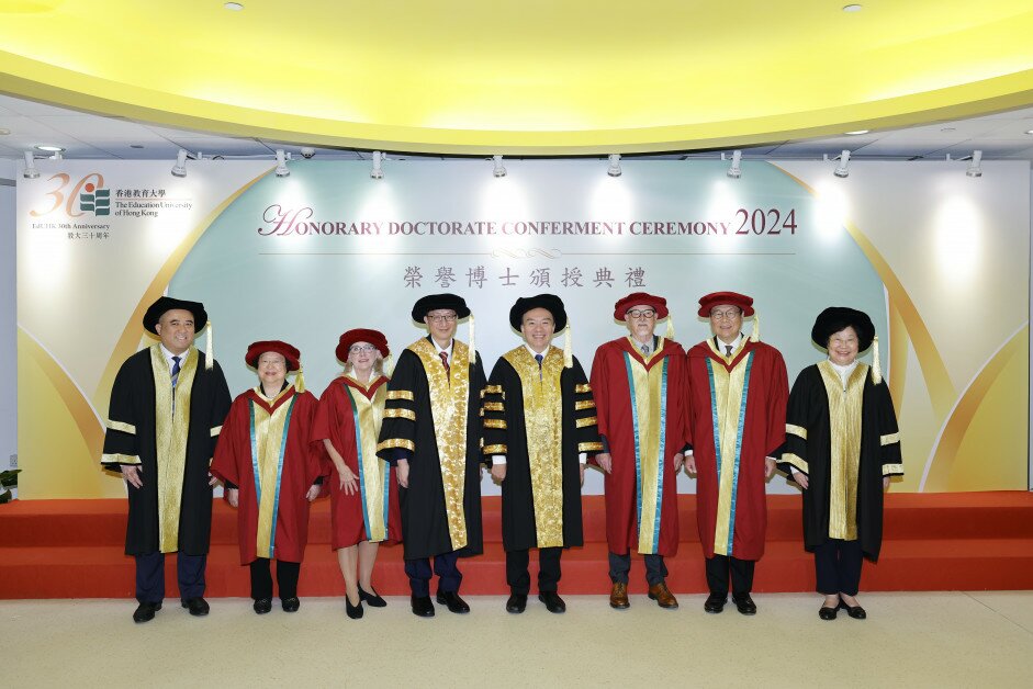 EdUHK holds the Honorary Doctorate Conferment Ceremony today on its Tai Po campus