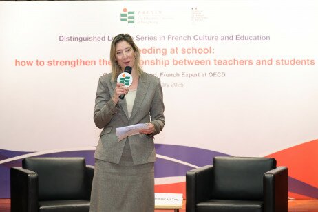 Ms Christile Drulhe, Consul General of France in Hong Kong and Macao, delivers her opening remarks 