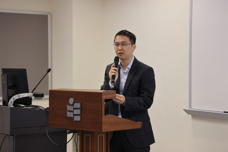 教大社会科学与政策研究学系署理系主任胡智勇博士欢迎与会人士