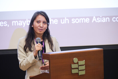 Dr Dinara Dauyen from Al-Farabi Kazakh National University and Kazakh National Women's Teacher Training University delivers Keynote Speech 