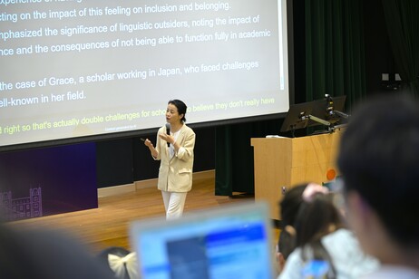 Professor Zhu Hua, IOE-UCL Professor of Language Learning and Intercultural Communication, who delivered a keynote speech at the conference