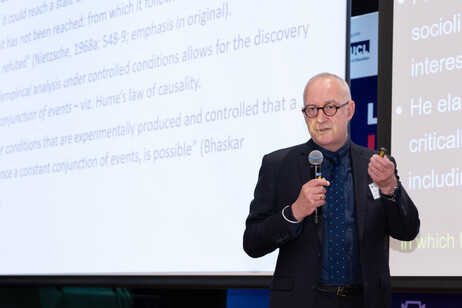 Professor John O’Regan, IOE-UCL Professor of Critical Applied Linguistics, who delivered a keynote speech at the conference