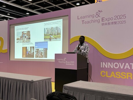 EdUHK scholar Dr Benedict Essuman-Quainoo presents at the Learning and Teaching Expo 2025