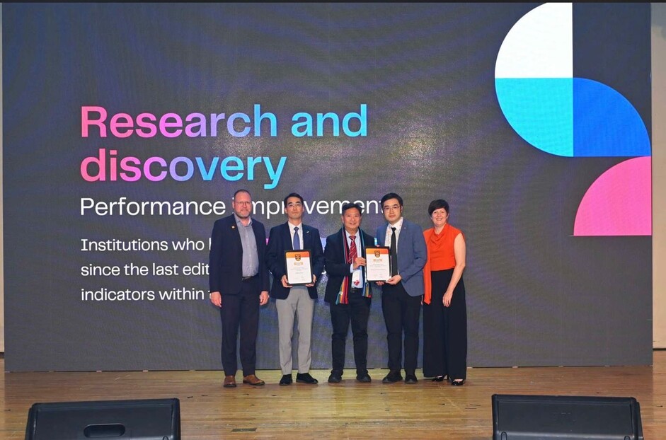 教大于QS高等教育峰会：亚太区2025荣获「研究与探索－表现跃升」嘉许奖项