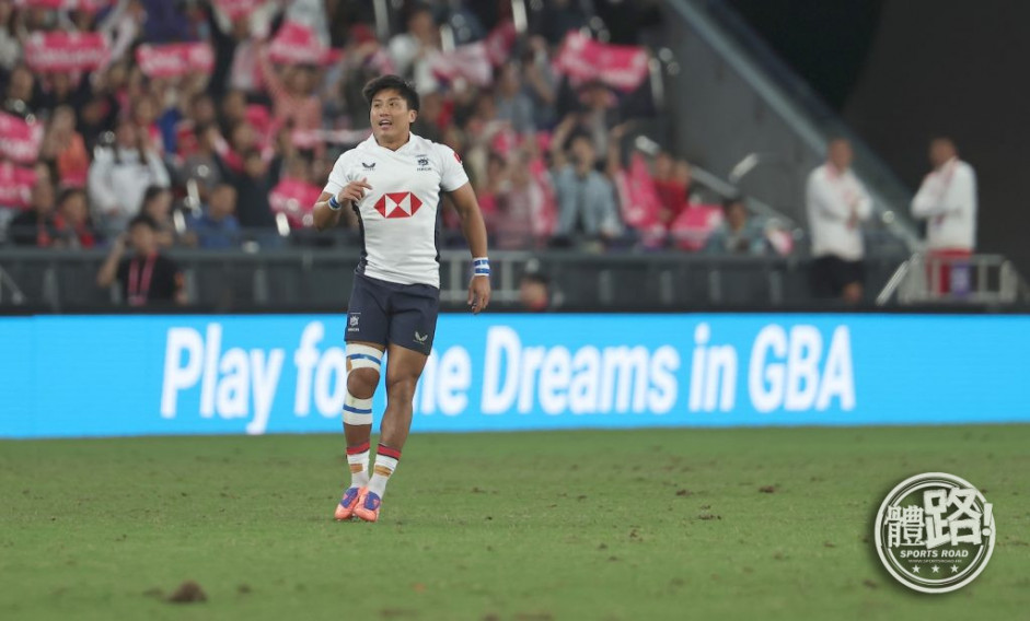 Cado, currently pursuing a Master of Social Sciences in Sports Coaching and Management at EdUHK, plays as a scrum-half for the Hong Kong Men’s Rugby Sevens Team (photo source: Sports road)