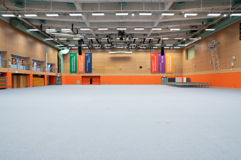 暂设于大学E座体育馆的「临时支援中心」，预计将于明天（28日）正式投入服务