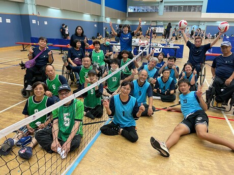 Invented by Dr Leung and her team in earlier years, Sitting Light Volleyball has been shown to improve agility, cardiovascular endurance and upper body strength among people with disabilities, while providing an enjoyable sporting experience. 