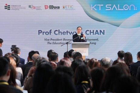 Prof Chetwyn Chan Che-hin, Vice President (Research and Development) of EdUHK, shares the University’s vision on collaboration among the “Government, Industry, Academia, and Research” sectors, with the aim of creating more opportunities for social innovat