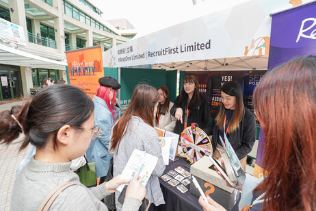 Students engage with employers to explore various career opportunities