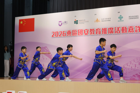 筲箕湾官立小学表演武术