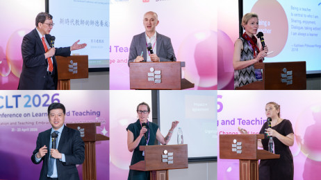 來自中國香港、中國內地、英國、美國、澳洲、南非及新加坡等地的主旨講者與現場觀眾分享師資培育的最新趨勢