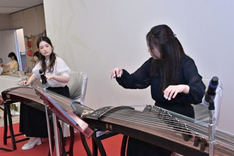 扬琴表演由教大学生演出，闪耀舞台