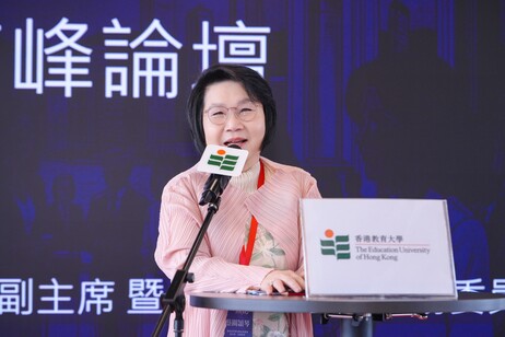 香港各界婦女聯合協進會副主席蔡關頴琴女士，闡述女性在專業領域的發展機會，強調協作與共融的重要性