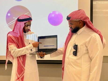Participants present their innovative AI in Education solutions in pitch session