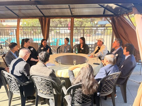 Dr Gabby Fung Ka-yan shared EdUHK’s innovation with venture capitalists and industry leaders during roundtable networking session 