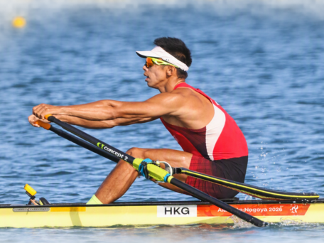 EdUHK Elite Athlete Student Chiu Hin-chun Winning Gold in the Lightweight Men’s Single Sculls at 2026 Asian Games